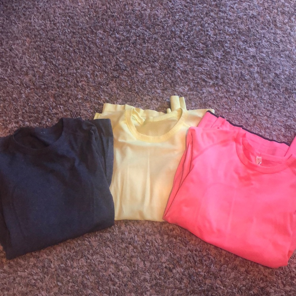 Lululemon set of 3 Swiftly Tech long sleeve